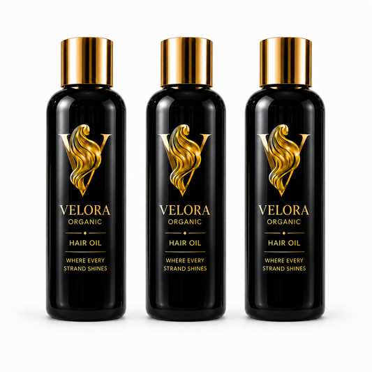 Velora Organic Hair Growth Oil – Triple Pack